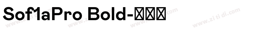 Sof1aPro Bold字体转换